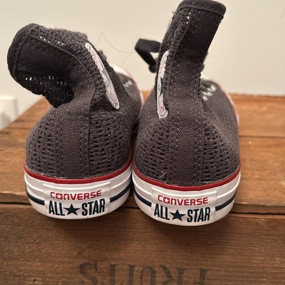 NEW Women’s GREY LACE high top Chuck Taylor Converse 9.5 / Men’s 7.5  No box - Picture 3 of 5